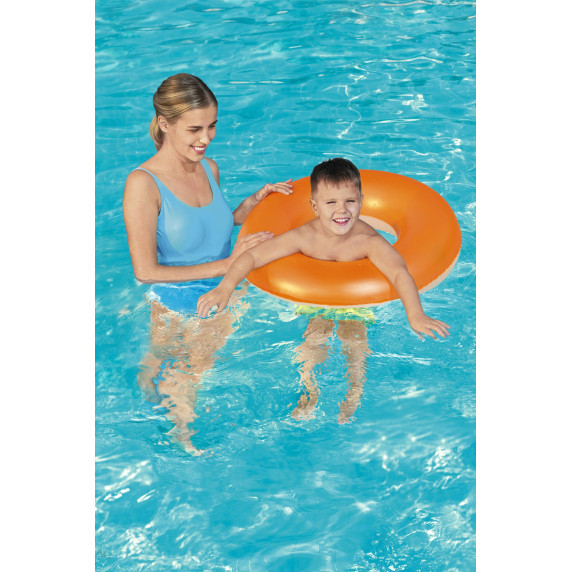 Felfújható gyerek úszógumi Neon Orange 76 cm BESTWAY 36024 - Narancssárga