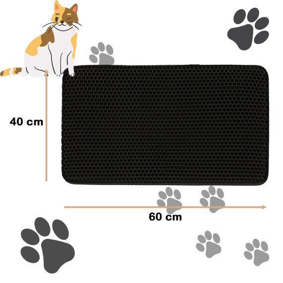 Kétrétegű macskaalom szőnyeg 40x60 cm
