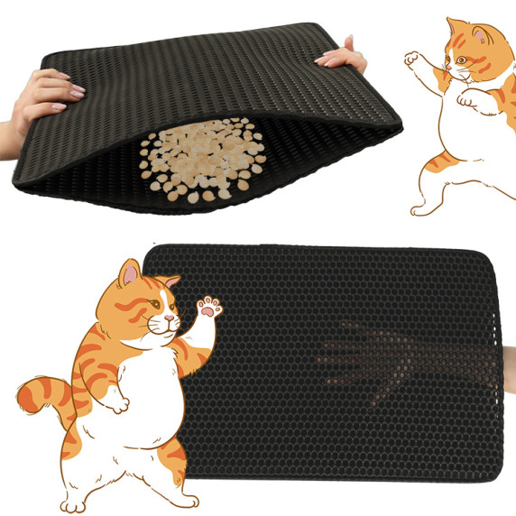 Kétrétegű macskaalom szőnyeg 40x60 cm