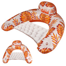 Felfújható vízi fotel, pálma -  narancs  Előnézet