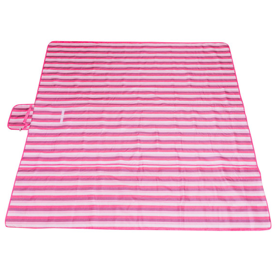 Strandszőnyeg piknik takaró 200x200 cm - Rózsaszín