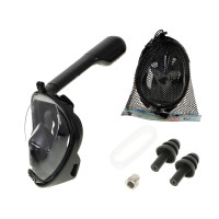 Snorkeling maszk teljesen összehajtható L/XL fekete 