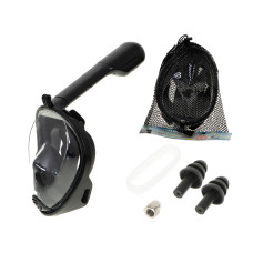 Snorkeling maszk teljesen összehajtható L/XL fekete Előnézet