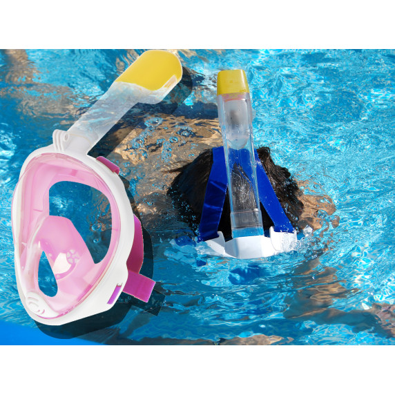 Snorkeling búvármaszk S/M rózsaszín
