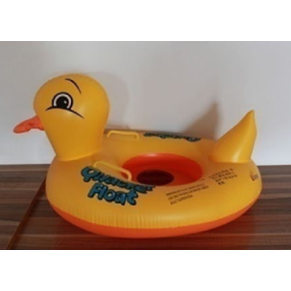 Felfújható úszógumi 63x45x36 cm - Narancssárga kacsa