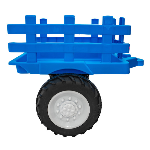 Elektromos jármű traktor pótkocsival New Holland T7 - Fekete/kék