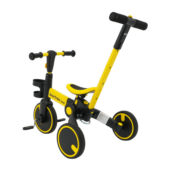 Gyermek tricikli Happy Bike 3 az 1-ben - sárga