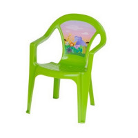 Műanyag szék gyerekeknek Inlea4Fun - Zöld 