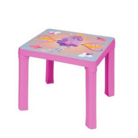 Műanyag kisasztal Inlea4Fun - Rózsaszín 