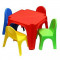 Gyerekasztal székekkel Inlea4Fun KEREN - színes