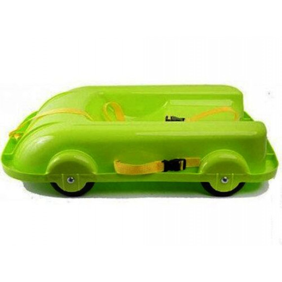 Univerzális bob szánkó gurulós kocsi 2az1-ben Inlea4Fun 460504/1 - Zöld