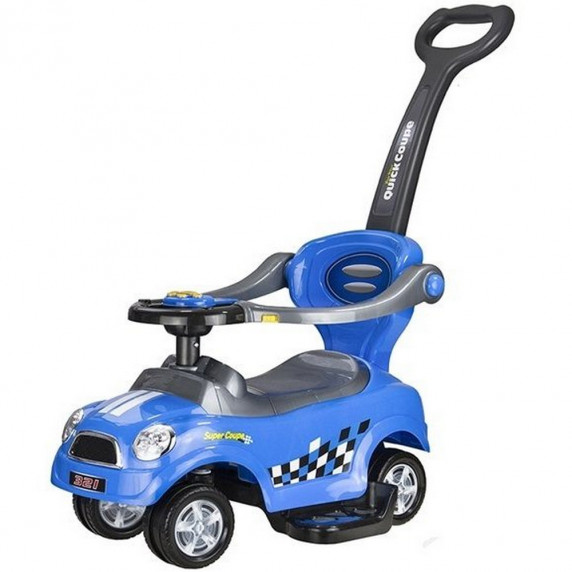 Lábbal hajtós gyermekjármű 3az1-ben Inlea4Fun COUPE - kék
