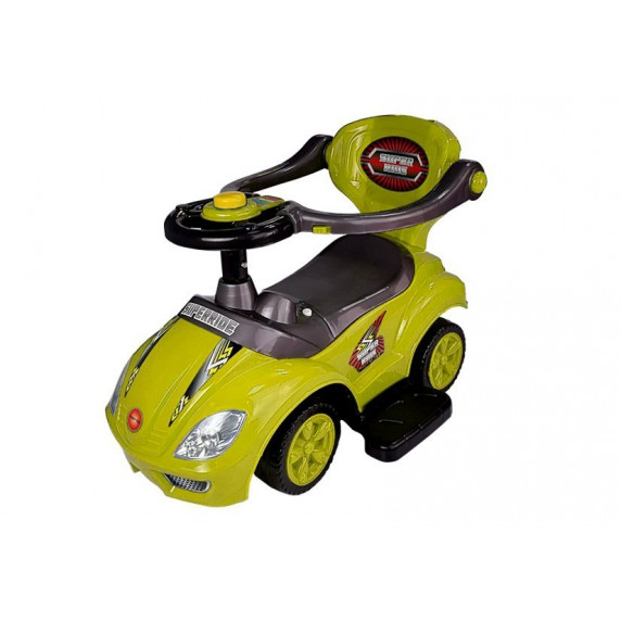 Lábbal hajtós gyermekjármű Inlea4Fun Super Ride 3 az 1-ben - sárga