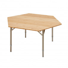 Kemping asztal KING CAMP Bamboo Color 100x100x60cm Előnézet