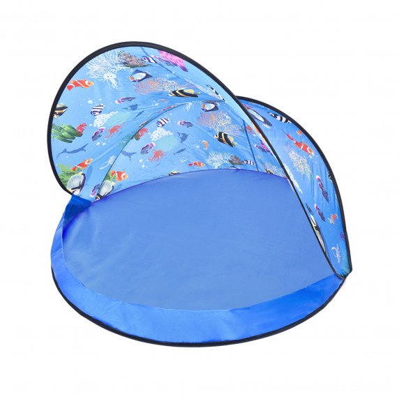 Strandsátor labdákkal Tent Blue Inlea4Fun - Kék