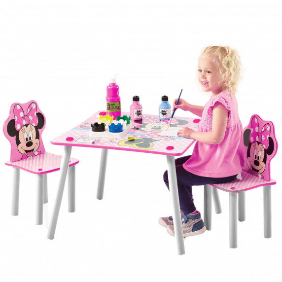 Gyerekasztal székekkel - Minnie egeres II
