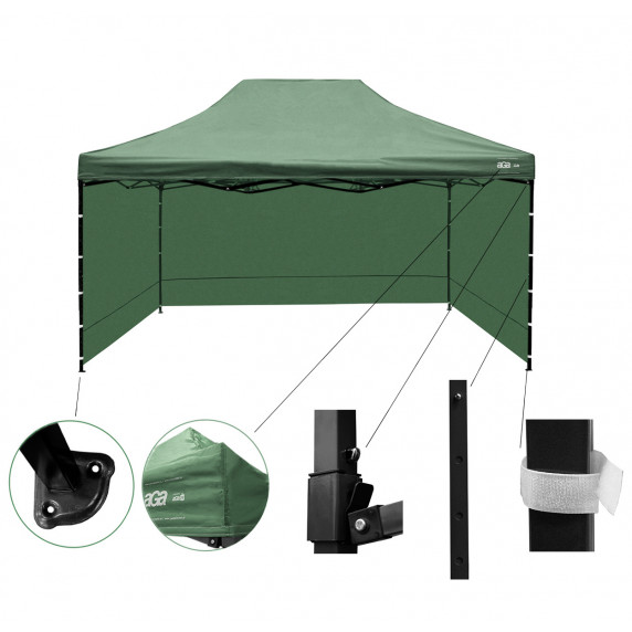 Kerti sátor 3x4,5 m AGA PARTY MR3x4,5Green - Zöld