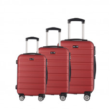 Bőrönd szett Aga Travel MR4650-DarkRed - piros Előnézet