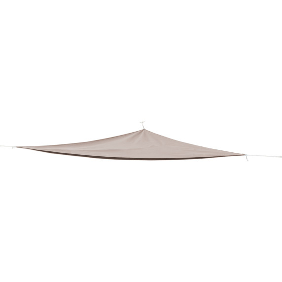 Háromszög alakú árnyékoló, napvitorla Linder Exclusiv MC2017 3 x 3 x 3 m - Taupe
