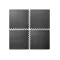 Habszivacs szőnyeg puzzle 4 darab AGA MR140 - fekete