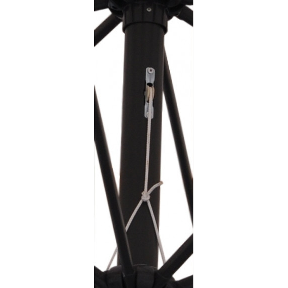 Szögletes kerti napernyő 250 cm LINDER EXCLUSIV MC2213 - Sötétszürke