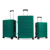 Bőrönd készlet AGA Travel MR4657-Dark Green - Sötétzöld 