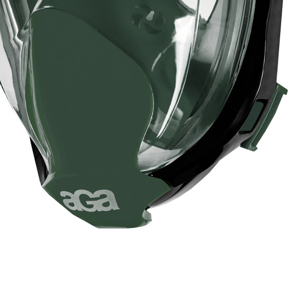 Aga Full Face Snorkel Mask S/M Dark Green