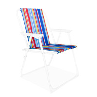 Összecsukható kerti szék AGA OXFORD MR2127 - színes csíkokkal 