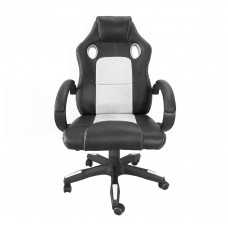 Irodai szék Aga Racing MR2070 - Fekete/fehér Előnézet