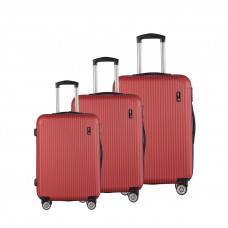 Bőrönd szett Aga Travel MR4652-DarkRed - Piros Előnézet