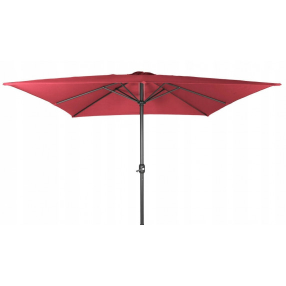 Szögletes kerti napernyő 250 cm LINDER EXCLUSIV MC2214 - Piros