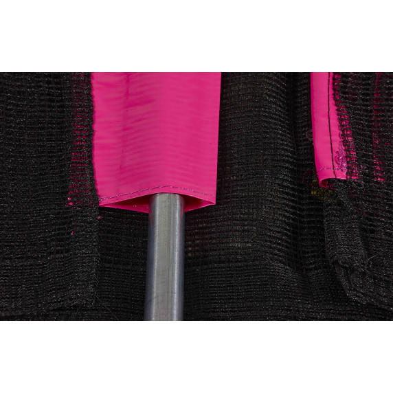 Trambulin külső védőhálóval 150 cm AGA SPORT TOP  - Rózsaszín
