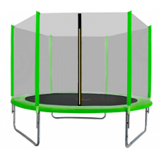 Trambulin külső védőhálóval 250 cm AGA SPORT TOP - Világos zöld Előnézet
