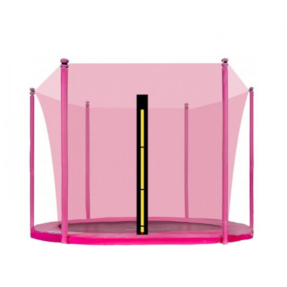 Belső védőháló 180 cm átmérőjű trambulinhoz 6 rudas AGA - Rózsaszín