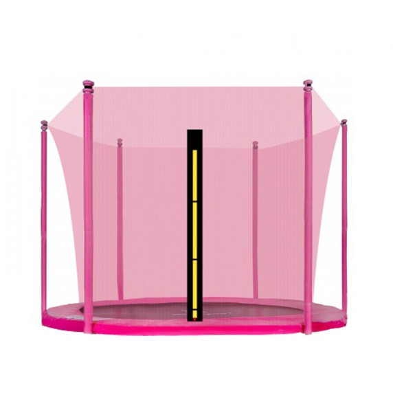 Belső védőháló 305 cm átmérőjű trambulinhoz 6 rudas AGA - Rózsaszín