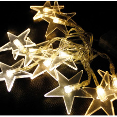 Karácsonyi lánc 48 LED Linder Exclusiv LK012W Csillagok - meleg fehér Előnézet
