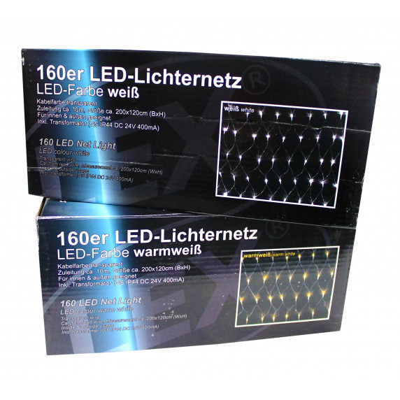 Fényháló 160 LED Linder Exclusiv LK008W - Meleg fehér