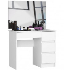 Fésülködő asztal tükörrel jobbos CLP T-6/SL 900x600  - fehér Előnézet