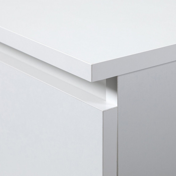 Sarok íróasztal balos 124,5x77x85 cm Inlea4Home B16 CLP LEWE - fehér