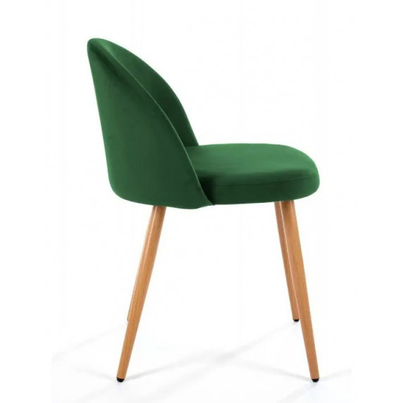 Velúr szék 4 db skandináv stílusban -Zöld