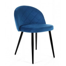 Velúr szék  steppelt 4 db skandináv stílusban - Kék Előnézet