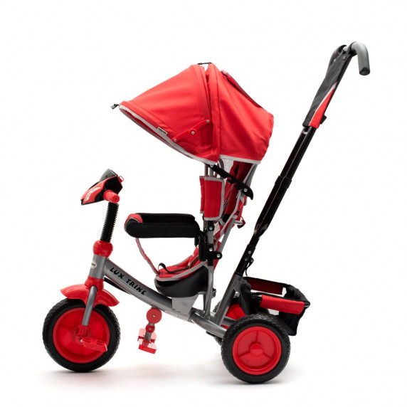 Tricikli tolókarral Baby Mix Lux Trike - piros
