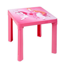 Műanyag kisasztal STAR PLUS - rózsaszín Előnézet