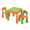 Gyerekasztal székkel NEW BABY - narancssárga/zöld