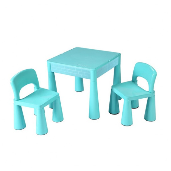 Gyerekasztal székkel NEW BABY - világos kék