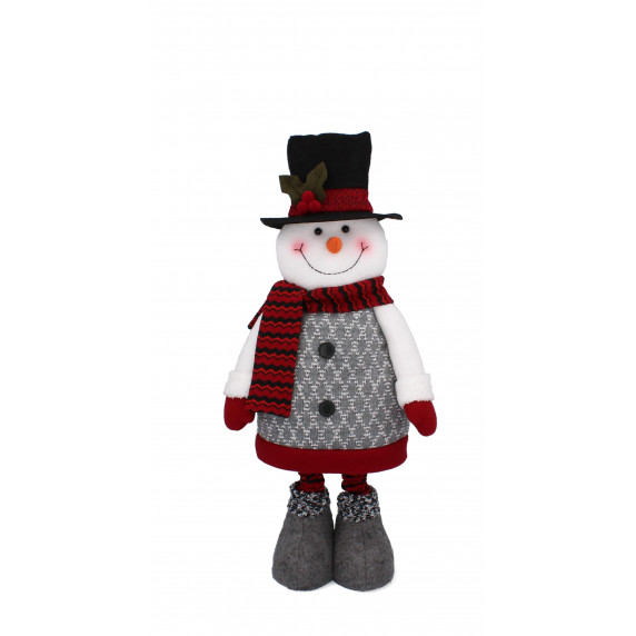 Karácsonyi hóember figura állítható magasságú 95/82 cm Inlea4Fun