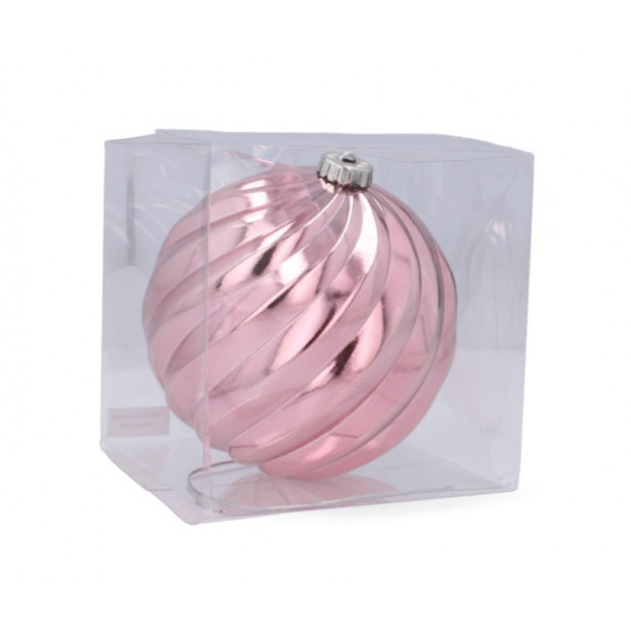 Karácsonyfa dísz 15 cm Inlea4Fun - Rózsaszín