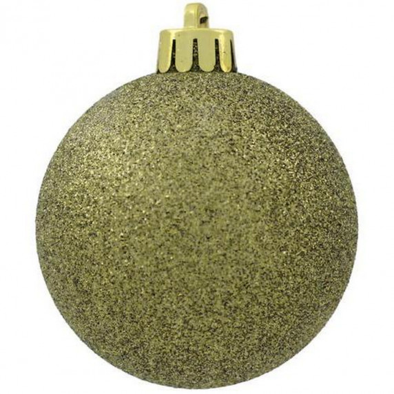Karácsonyfa dísz szett 80 darab gömb Inlea4Fun  - Arany