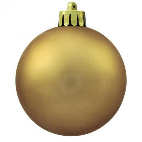 Karácsonyi gömbök 100 db 6 cm Inlea4Fun - Arany