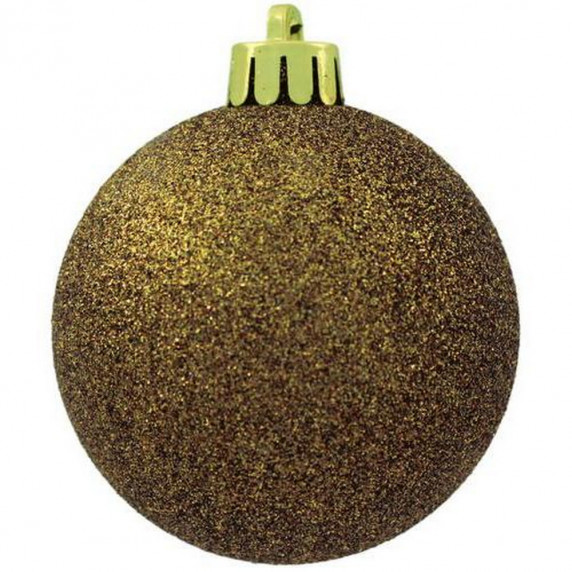 Karácsonyi gömbök 100 db 6 cm Inlea4Fun - Arany
